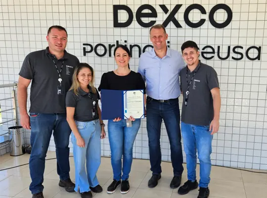DEXCO recebe certificado de conformidade de produto