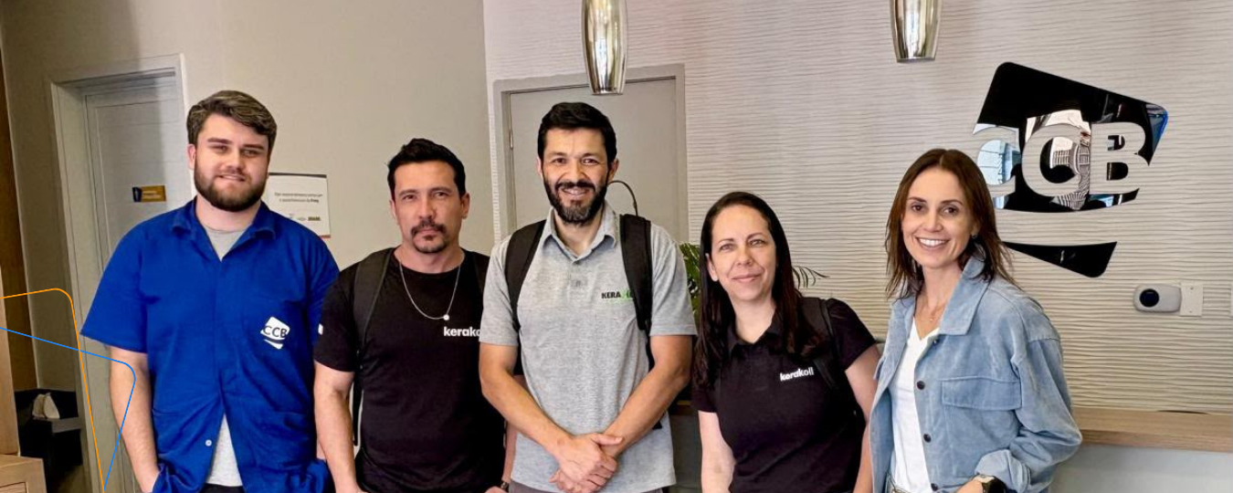 CCB recebe mais uma visita da Kerakoll em parceria que se renova