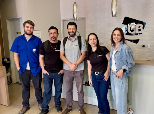 CCB recebe mais uma visita da Kerakoll em parceria que se renova