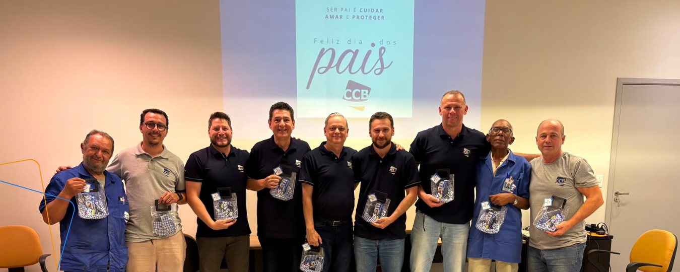 CCB celebra o Dia dos Pais com momento especial para os colaboradores